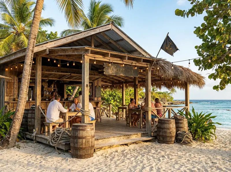 The cantina from the beach